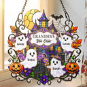 Top Market, Adorable, Halloween, Family, Icon - Haunted Family Home Sweet Home Boo Crew - Personalized Window Hanging Suncatcher Ornament