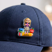 Top Market,Adorable,Back To School,Gift For Kids,Vector - First Day Of Kindergarten - Personalized Acrylic Pin