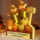 Adorable,Gift For Grandchildren,Gift For Grandkids,Gift For Grandma,Halloween,Grandma - Grandkids,Icon - Grandma Pumpkin Patch Halloween - Personalized Custom Shaped Light Box