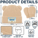 Adorable,New Baby,New Mom,Christmas,Gift For Mother,Custom Text - New To Family Crew - Personalized Baby Beanie And Mittens