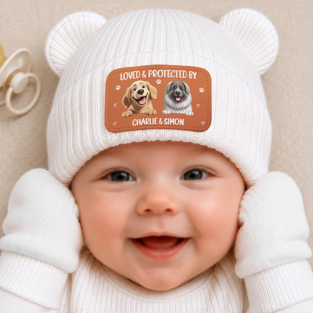 3D Effect Pet New Best Friend Baby Shower Gifts For New Mom New Dad New Baby - Personalized Baby Beanie And Mittens