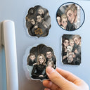 Art Design,Playful,Halloween,Family,Photo - Gothic Portrait Art - Custom Photo Gothic Portrait Art Family Spooky Halloween - Personalized Acrylic Magnet