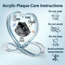 Custom Photo Baby Ultrasound Love At First Sight - Gift For Mother & Father - Personalized Heart Infinity Shaped Acrylic Plaque