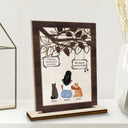I Miss You I Know - Memorial Gift For Cat Lovers, Cat Mom, Cat Dad - Personalized Custom Shaped 2-Layered Wooden Plaque