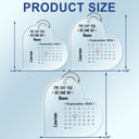 Calendar The Day You Became My Daddy Mommy - Gift For Mother, Father - Personalized Acrylic Car Hanger