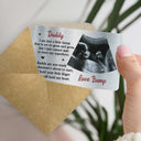 Custom Photo I Am Just A Little Bump - Gift For Father - Personalized Aluminum Wallet Card