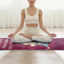 Yoga Drink Wine Pet Cats - Gift For Cat Mom - Personalized Yoga Towel