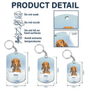 Custom Photo Calendar The Moment Your Heart Stop - Memorial Gift For Family, Pet Lovers - Personalized Aluminum Keychain