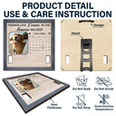 Custom Photo Calendar The Moment Your Heart Stop Memorial - Personalized Pet Loss Sign, Collar Frame