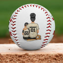 We Hit A Homerun Scoring As Our Mom - Personalized Baseball, Softball
