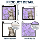 Custom Photo Life Is Better With Dogs Cats - Personalized Window Hanging Suncatcher Ornament