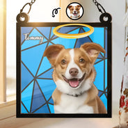 Custom Photo Life Is Better With Dogs Cats - Personalized Window Hanging Suncatcher Ornament