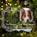 Christmas Custom Photo The Moment Your Heart Stopped Calendar - Personalized Medallion Acrylic Ornament