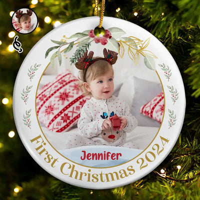 Circle Ceramic Ornament
