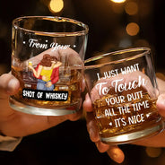 Gift For Couples,Gift For Husband,Gift For Boyfriend,Gift For Wife,Gift For Girlfriend,Happy - Couple Only One I Want To Annoy - Personalized Whiskey Glass