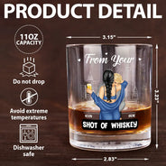 Gift For Couples,Gift For Husband,Gift For Boyfriend,Gift For Wife,Gift For Girlfriend,Happy - Couple Only One I Want To Annoy - Personalized Whiskey Glass