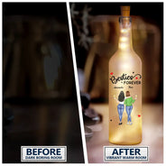 Gift For Bestie - The Ones We Drink With Friends - Personalized Bottle Light