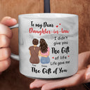 Mom - Daughters (Adult) - I Didn't Gift You The Gift - Personalized Marble Mug