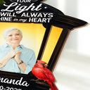 Gift For Yourself,Gift For Women,Gift For Men,Family,Pet Lovers,Dog Lovers,Cat Lovers,Memorial,Sad - Custom Photo Cardinal Bird Your Light Will Always Shine - Personalized Plug-in Night Light