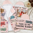 Top Market,Reading,Gift For Yourself,Gift For Women,Happy - This Is My Reading Blanket Birth Month Flower - Personalized Wearable Hooded Blanket
