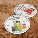 Christmas, Gift For Couples, New Dad, New baby, New Mom - Baby Arriving Expecting Parents 3D Effect, Pet Parents To Human Parents - Personalized Circle Ceramic Ornament