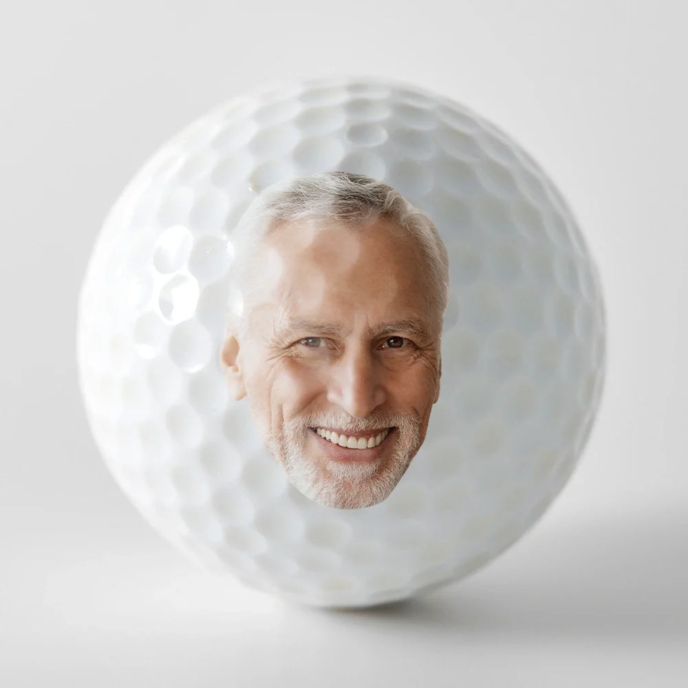 Funny,Golf,Retirement,Gift For Yourself,Gift For Men,Gift For Women,Gift For Husband,Gift For Grandpa,Gift For Father - Custom Photo Every Hit Feels Like It's Not My Problem Anymore Retirement - Personalized Golf Ball

