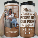 Thank You Best Dog Mom Ever - Birthday, Anniversary Gift For Dog Lover, Woman Who Loves Dogs - Personalized 4 In 1 Can Cooler Tumbler