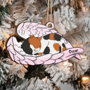 Angel Pet - Christmas, Memorial Gift For Dog Lover, Cat Lover - Personalized Wooden Cutout Ornament