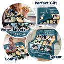 Custom Photo When Tomorrow Starts Without Me - Memorial Gift For Dog Lover, Cat Mom, Pet Loss - Personalized Fleece Blanket