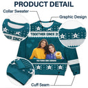 Custom Photo Version 2 - Holiday Gift For Family, Couple, Dad, Mom, Grandpa, Grandma - Personalized Unisex Ugly Sweater