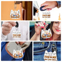 You And Me And The Cats Cat Face Shape - Birthday, Anniversary, Funny Gift For Couple, Pet Lover - Personalized Acrylic Keychain
