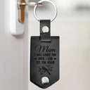 Custom Photo I Will Carry You Until I Can See You Again - Memorial Gift For Family - Personalized Leather Photo Keychain