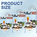 Proud Baseball Softball Mom - Birthday, Loving Gift For Sport Fan, Mom, Mother - Personalized Acrylic Car Hanger