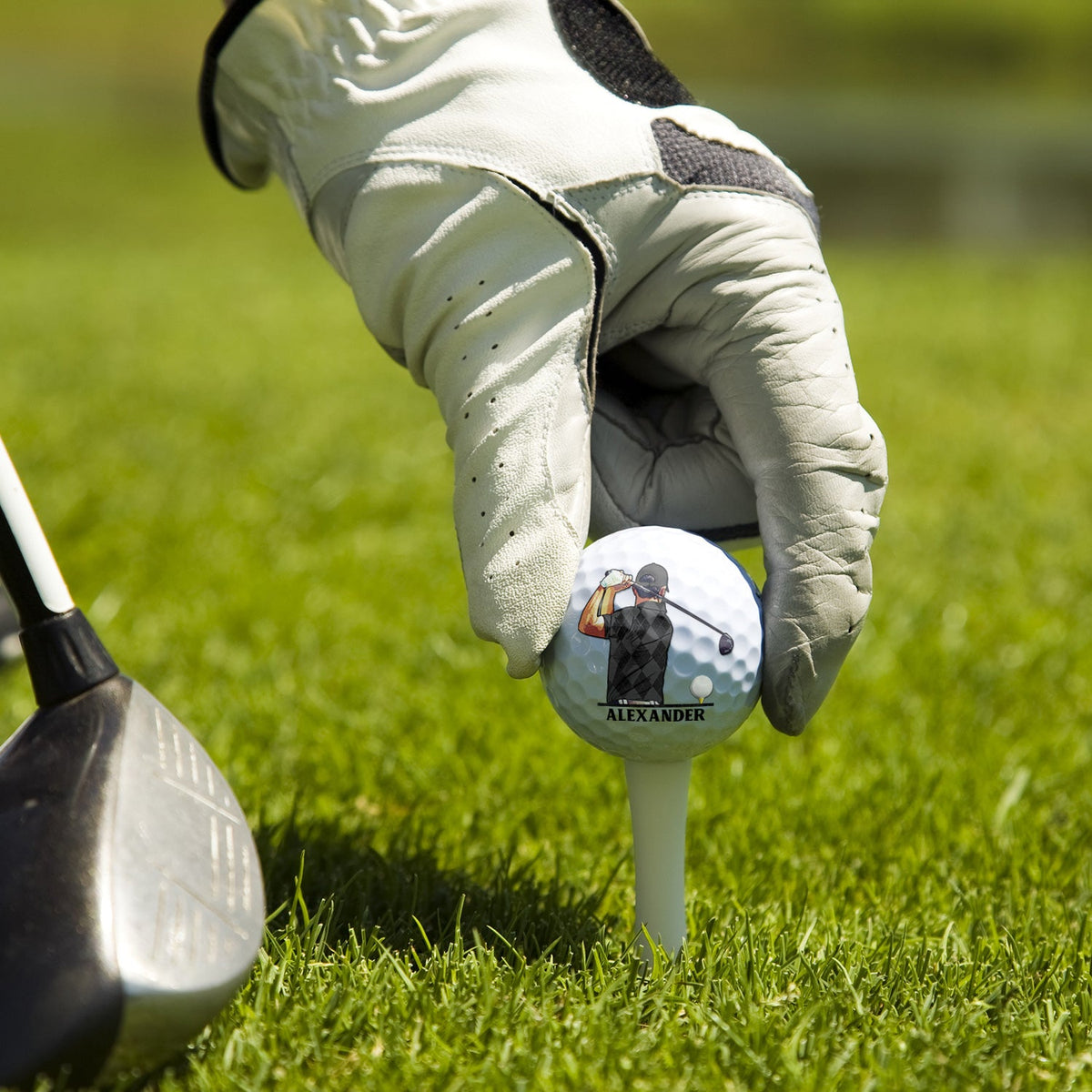 Dear Dad Thank You For Taking Me To The Golf Course - Gift For Father, Golfer - Personalized Golf Ball