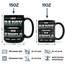 First Dad Now Papa Fir Forest - Personalized Black Mug