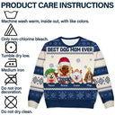 Best Dog Mom Ever Christmas - Personalized Unisex Ugly Sweater