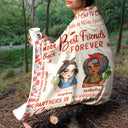 Best Friends Forever Partners In Crime - Personalized Fleece Blanket, Sherpa Blanket