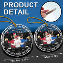 Friendships May Start At The Workplace Christmas Colleagues Backside - Personalized Circle Glass Ornament