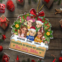 Christmas,Gift For Bestie,Gift For Sisters,Happy - Congrats On Being My Bestie - Personalized Custom Shaped Acrylic Ornament