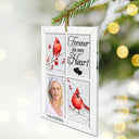 Christmas,Memorial,Custom Photo,Family,Sad - Custom Photo I'm Always With You Cardinal Memorial - Personalized Custom Shaped Acrylic Ornament
