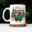 Sisters Because Of You I Laugh A Little Harder Cry - Christmas Gift For Sisters - Personalized Custom Mug