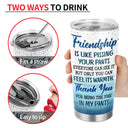 May Not Be My Sister By Blood But She's My Sister By Heart Best Friends - Bestie BFF Gift - Personalized Custom Tumbler