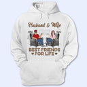 Husband Wife Best Friends For Life - Gift For Couples - Personalized Custom T Shirt