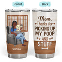 Thank You Best Dog Mom Ever - Mother Gift - Personalized Custom Tumbler
