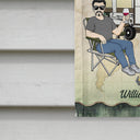 Making Memories One Campsite At A Time Husband Wife Camping Couple - Personalized Custom Flag