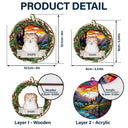 Lovely Dogs Cats - Christmas Memorial Gift For Pet Lovers - Personalized Suncatcher Ornament