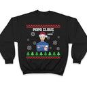 Flat Art Combo Dark - Christmas, Funny Gift For Family, Couple, Dad, Mom, Grandpa, Grandma - Personalized Sweatshirt