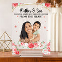 Custom Photo Mother And Children Forever Link - Loving Gift For Mom, Grandma, Nana - Personalized Vertical Rectangle Acrylic Plaque