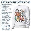 Best Dog Mom - Gift For Mothers, Pet Lovers - Personalized Sweatshirt With Sleeve Imprint