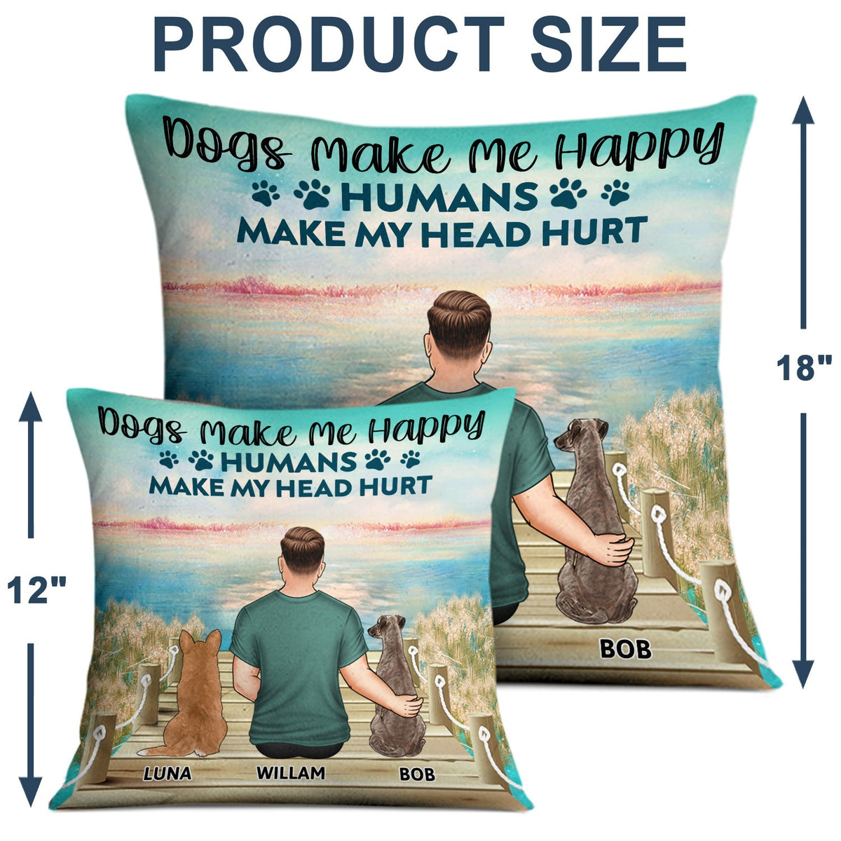 A Bond That Can't Be Broken - Gift For Dog Lovers, Dog Mom, Dog Dad - Personalized Pillow